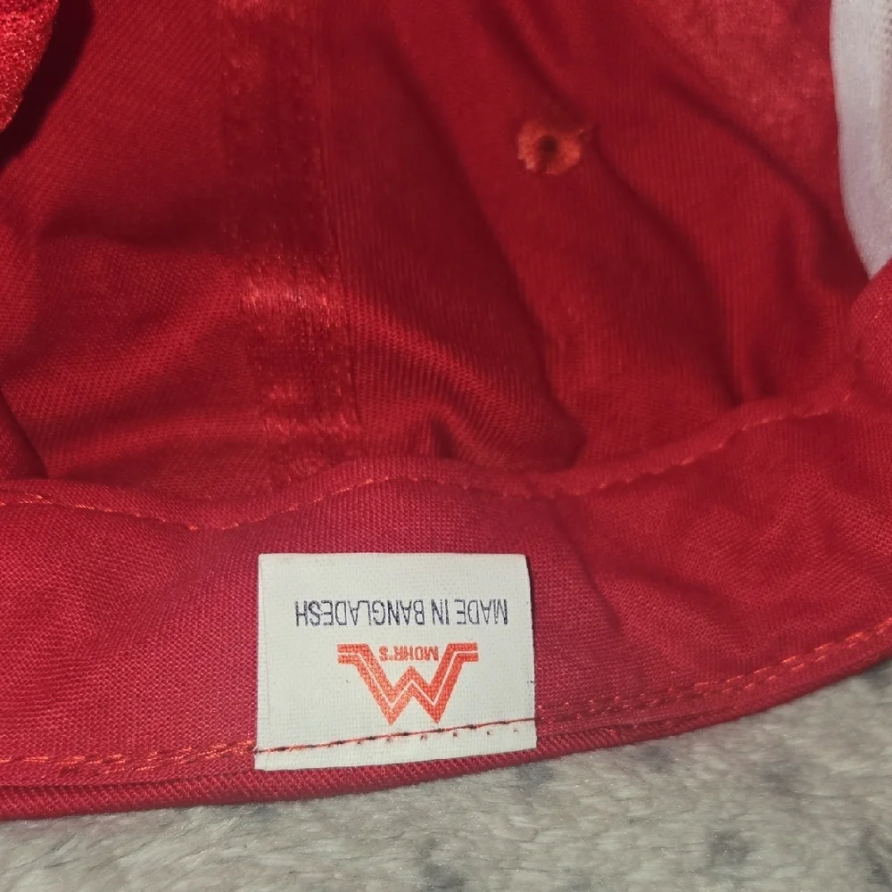 Red Men's Cap - Picture 7 of 9
